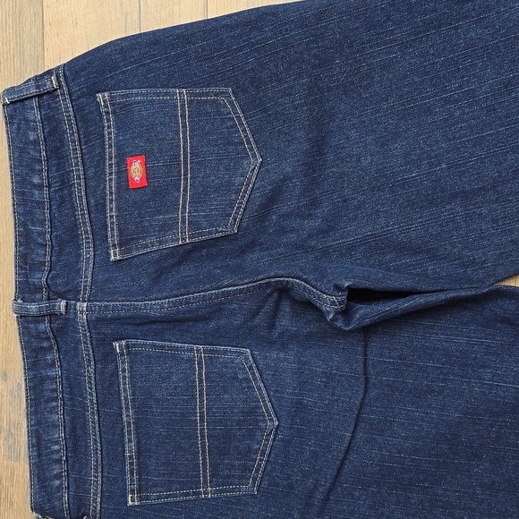 Dickies Women's Straight Leg Jeans - Dark Blue - Picture 11 of 13